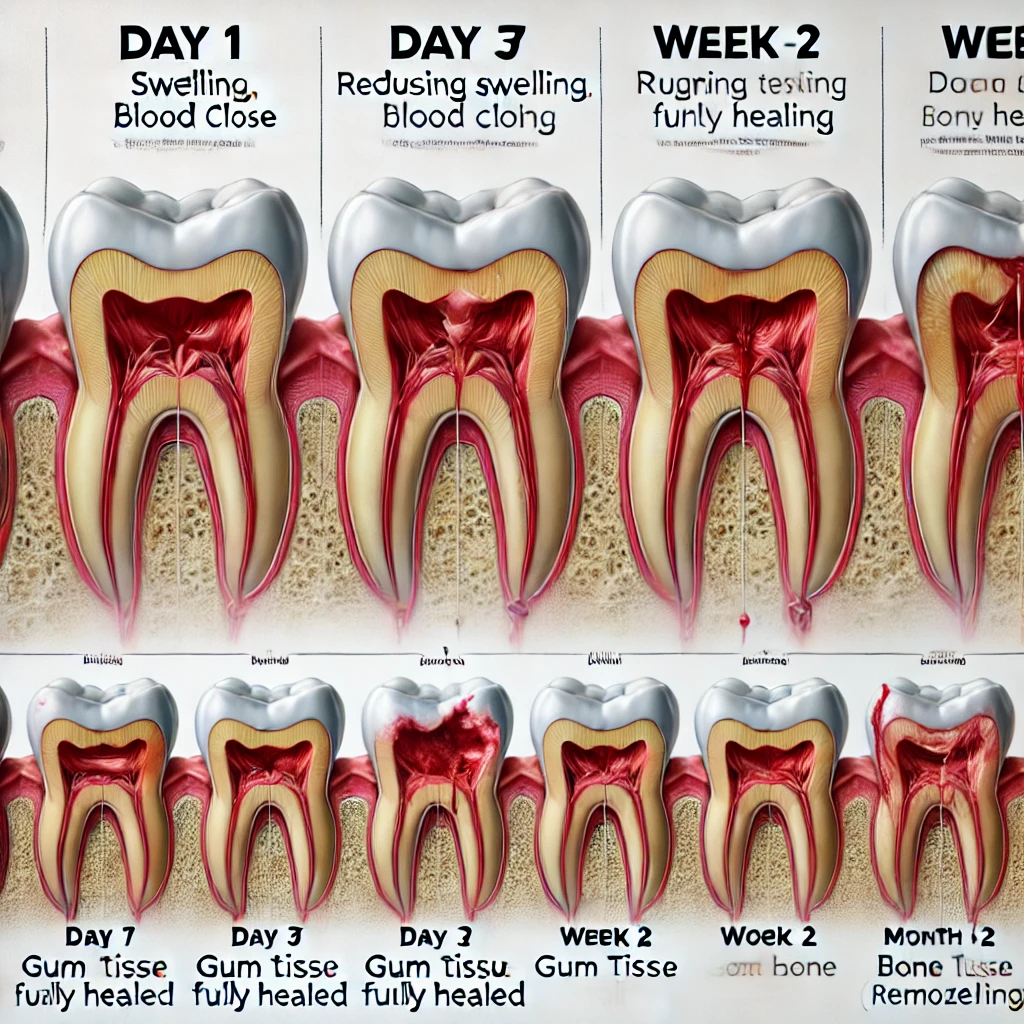 How long does it take to recover from tooth extraction?